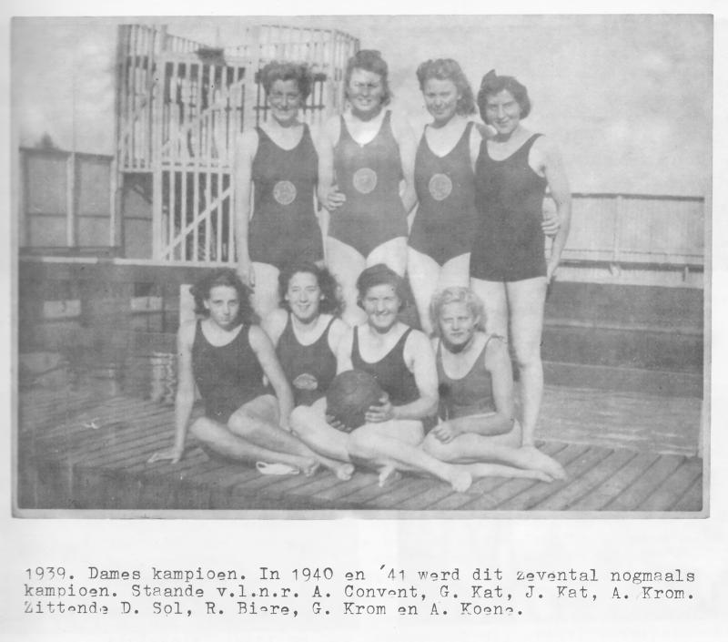Dames 1 kampioen 1939
